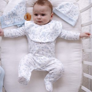 5 PIECE NEWBORN SET – TOILE DE JOUY BLUE