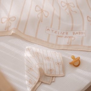 BURP CLOTH – RIBBON BEIGE