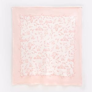 DOUBLE SIDED BLANKET – TOILE DE JOUY PINK
