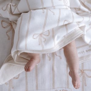 DOUBLE SIDED BLANKET – RIBBON BEIGE