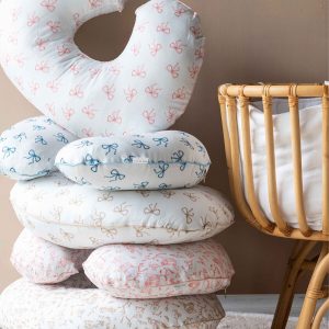 NURSING PILLOW COVER – RIBBON BEIGE