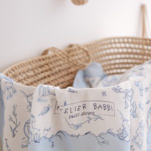 MUSLIN SWADDLE  – TOILE DE JOUY BLUE