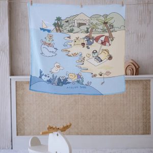 MUSLIN SWADDLE – BEACH BOY