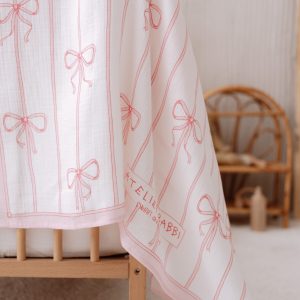 MUSLIN SWADDLE – RIBBON PINK
