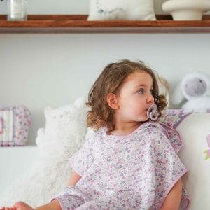 MUSLIN PONCHO – LITTLE FLOWERS