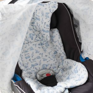 STROLLER CUSHION – TOILE DE JOUY BLUE