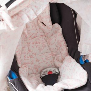 STROLLER CUSHION – TOILE DE JOUY PINK