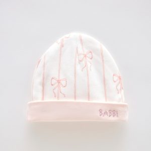 NEWBORN HAT – RIBBON PINK