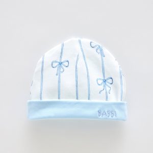 NEWBORN HAT – RIBBON BLUE
