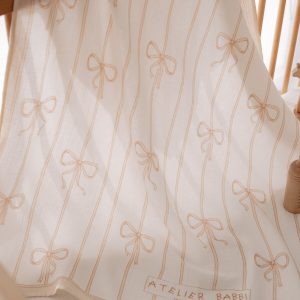 4 PIECE NEWBORN SET – RIBBON BEIGE