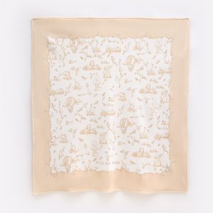 DOUBLE SIDED BLANKET – TOILE DE JOUY BEIGE