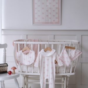 5 PIECE NEWBORN SET – RIBBON PINK