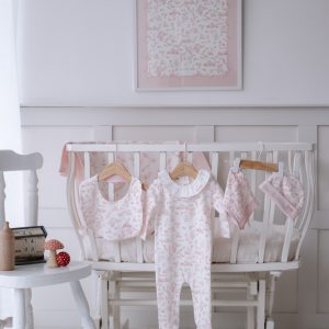 5 PIECE NEWBORN SET – TOILE DE JOUY PINK