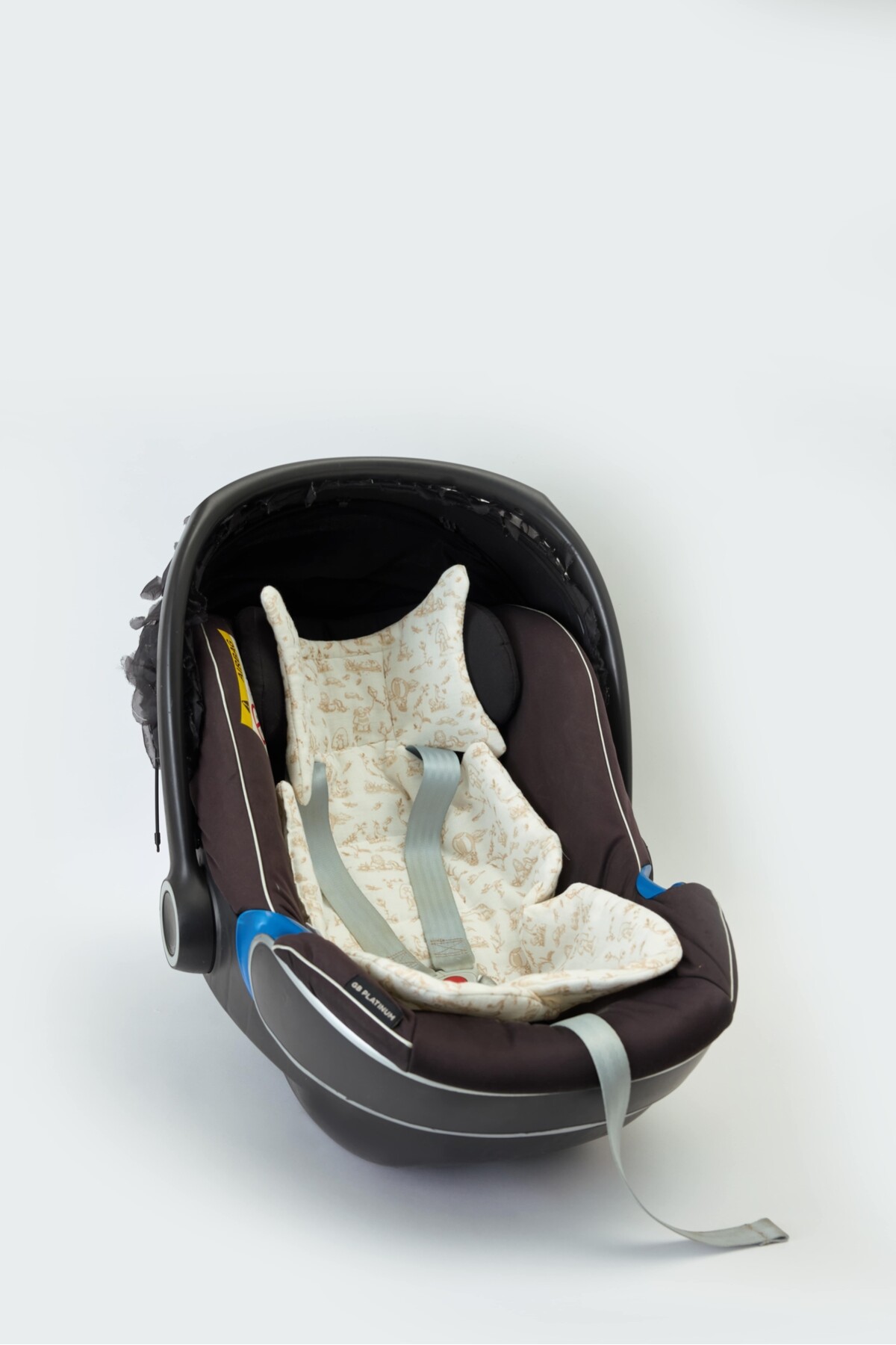 PST1020-TOILE DE JOUY BEIGE-STROLLER CUSHION